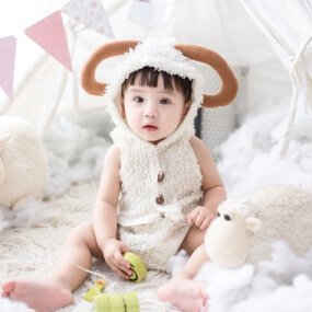 cute brown sheep sleeveless